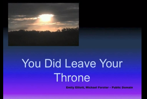 MMMI  Europe Conference 2013 (intro Song) “You Did Leave Your Throne”