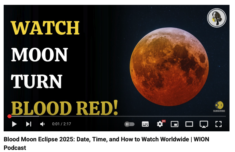 Blood Moon Eclipse 2025: Date, Time, and How to Watch Worldwide